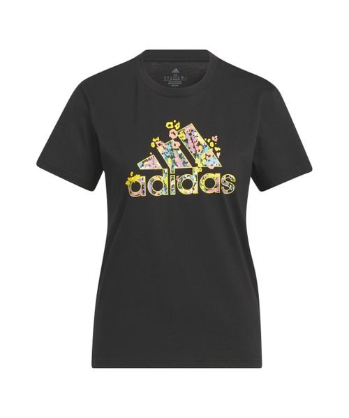 Adidas(アディダス)/W FLRL BOS グラフィック Tシャツ/ブラック