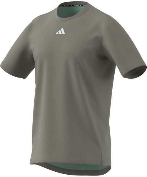 Adidas(アディダス)/HIIT Base Training T－Shirt/シルバーペブル/イージーグリーン/シルバーメタリック