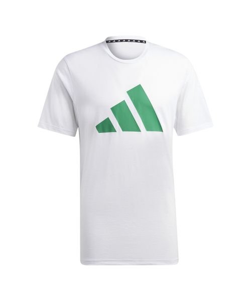Adidas(アディダス)/Train Essentials Feelready Logo Training T－Shirt/ホワイト/コートグリーン