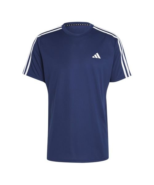 adidas(adidas)/Train Essentials 3－Stripes Training T－Shirt/ダークブルー/ホワイト