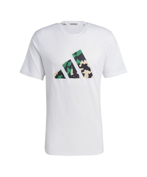 adidas(adidas)/Train Essentials Seasonal Logo Training T－Shirt/ホワイト