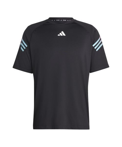 adidas(adidas)/Train Icons 3－Stripes Training T－Shirt/ブラック