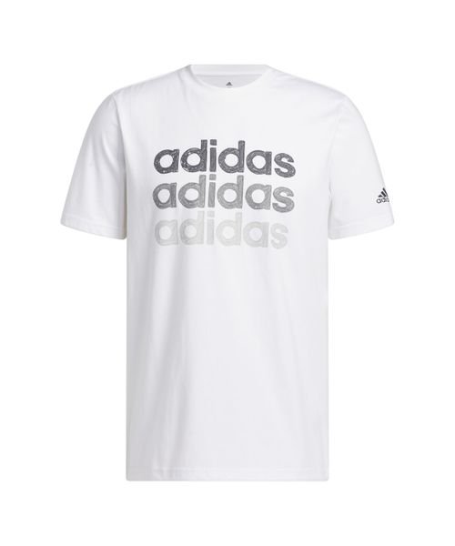 adidas(adidas)/Multi Linear Sportswear Graphic T－Shirt (Short Sleeve)/ホワイト