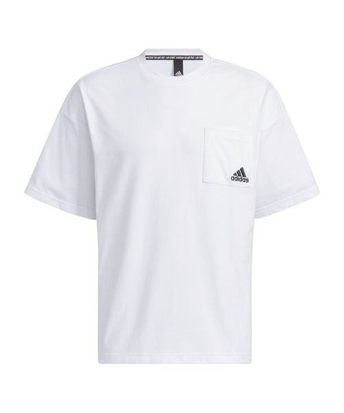 adidas(adidas)/POCKET Tシャツ/ホワイト