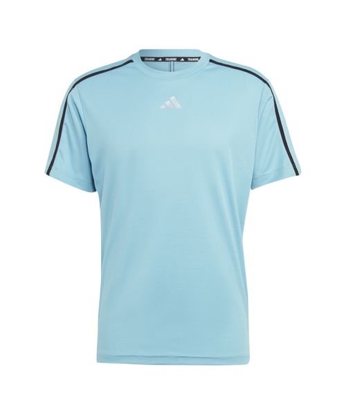 Adidas(アディダス)/Workout Base T－Shirt/プリラブドブルー/ブラック/トランスパレント