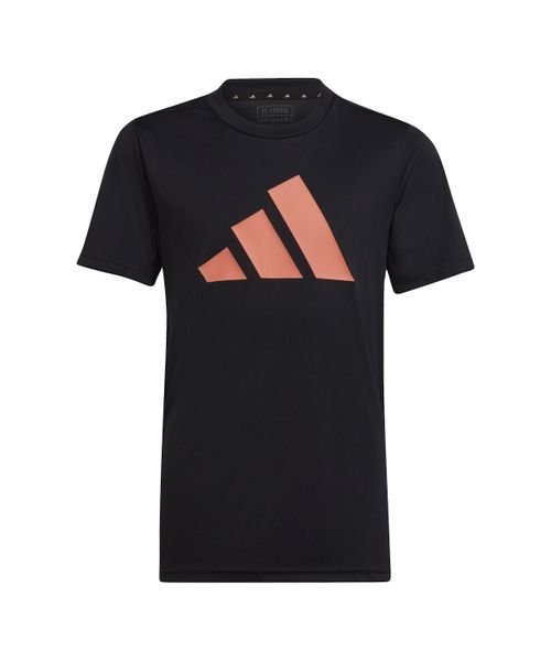 adidas(adidas)/U TR－ES LOGO Tシャツ/ブラック/コーラルフュージョン