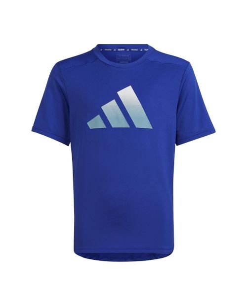 Adidas(アディダス)/YB TRAIN ICONS Tシャツ/ルシッドブルー/ホワイト/プリラブドブルー