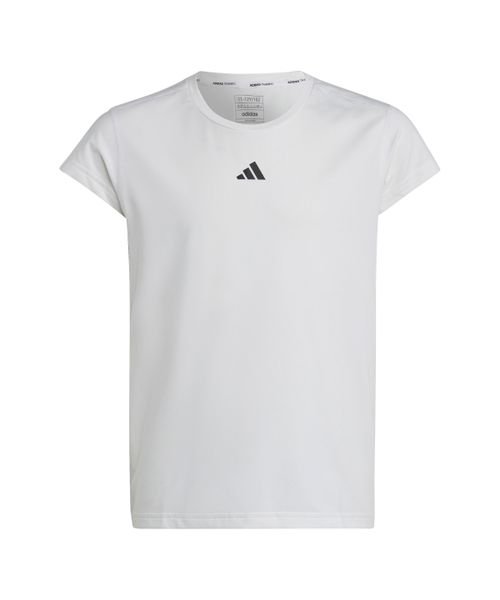 adidas(adidas)/YG TRAIN ICONS 3S Tシャツ/ホワイト/ブラック/ブルードーン