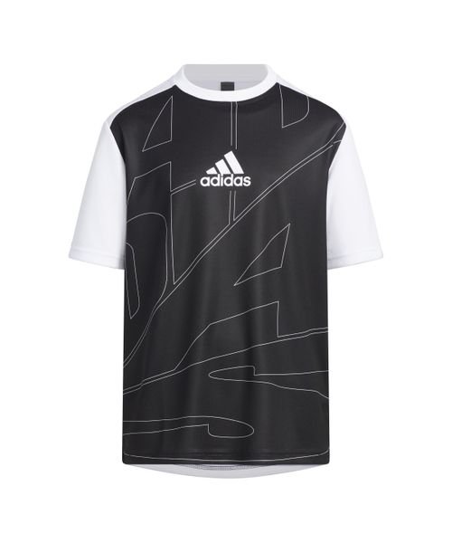 Adidas(アディダス)/YB MH グラフィック Tシャツ/ブラック/ホワイト
