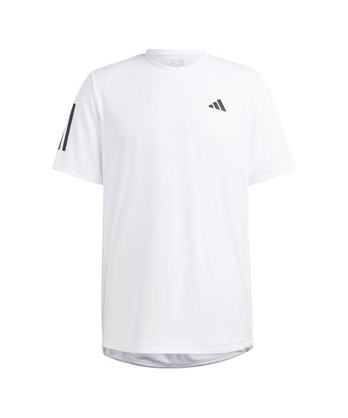 adidas(adidas)/M TENNIS CLUB 3ストライプス 半袖Tシャツ/ホワイト