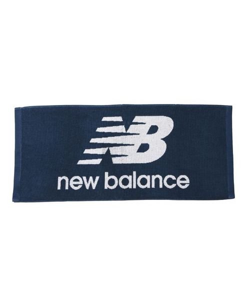 new balance(ニューバランス)/NBジャガードフェイスタオルロゴマーク/ネイビー