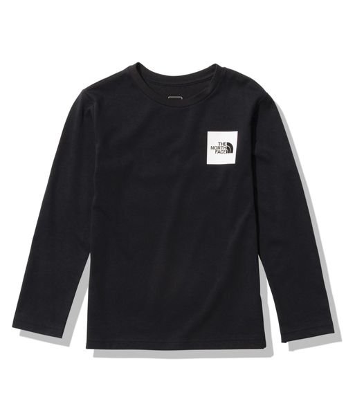 THE NORTH FACE(ザノースフェイス)/L/S Small Square Logo Tee (キッズ ロングスリーブスモールスクエアロゴティー)/K