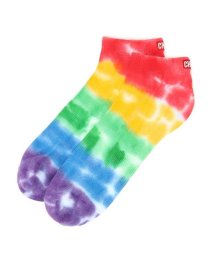 CHUMS/BADGE LOGO TIE－DYE ANKLE SOCKS (バッジロゴ タイダイ アンクルソ)/505594145