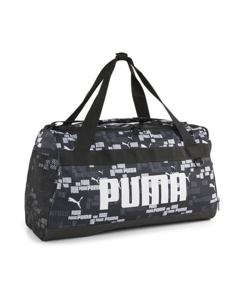 PUMA(PUMA)/プーマ チャレンジャー ダッフル バッグ S/プーマブラック/ロゴAOP