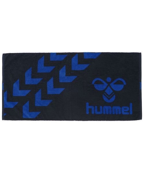 hummel(ヒュンメル)/バスタオル/ブラック*ロイヤル