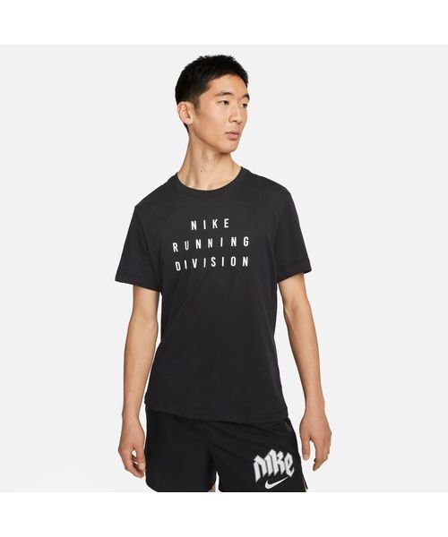 NIKE(NIKE)/ナイキ DF ラン ディビジョン S/S Tシャツ/BLACK