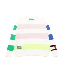 TOMMY HILFIGER GOLF/トミー ヒルフィガー ゴルフ レディース ラガーストライプクルーネックニット/505596576