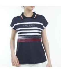 TOMMY HILFIGER GOLF/トミー ヒルフィガー ゴルフ レディース パネルボーダー フレンチシャツプルオーバー/505596603