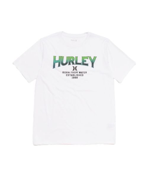 Hurley(Hurley)/M QUEST LOGO TEE/WHT