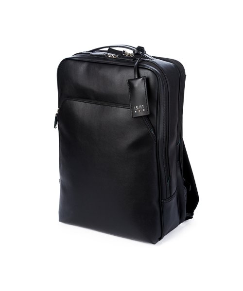 IS/IT ビジネスリュック ビジネスバッグ 1WAY A4 PC収納 就活バッグ 通勤 合皮 イズイット×マイナビ 975712 　　　　　 ファスナーポケット　　　　　 ｜背側 内側 N2142573734(16269円)