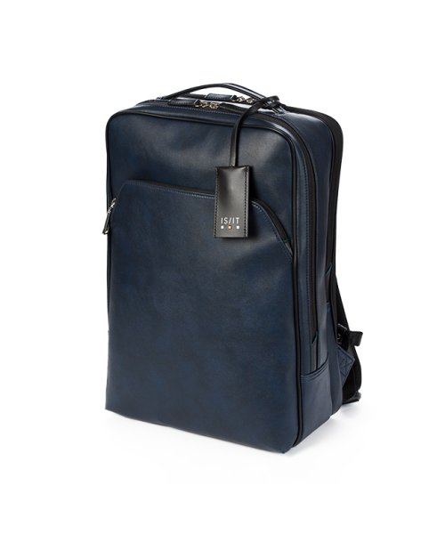 IS/IT ビジネスリュック ビジネスバッグ 1WAY A4 PC収納 就活バッグ 通勤 合皮 イズイット×マイナビ 975712 　　　　　 ファスナーポケット　　　　　 ｜背側 内側 N2142573734(16269円)