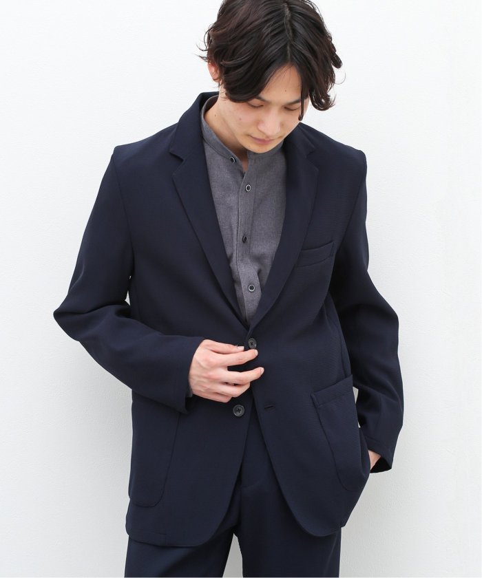 【ベージュ】TECLINO ワッフルジャケット