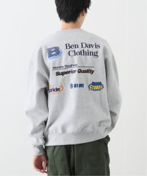 B.C STOCK(ベーセーストック)/【BEN DAVIS / ベンデイビス】別注 エンブレムスウェット/グレーA