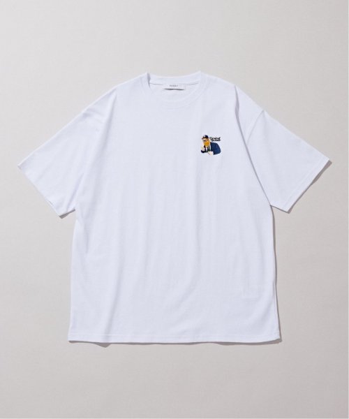 B.C STOCK(ベーセーストック)/《追加》SUIT MOJYA刺繍半袖Tシャツ/ホワイト