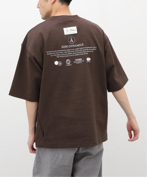 B.C STOCK(ベーセーストック)/《追加》PAPERTAG オーバーサイズロゴ半袖Tシャツ/ブラウン