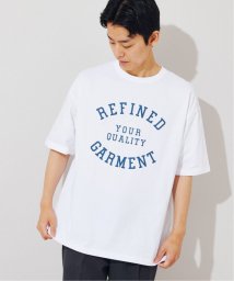 B.C STOCK(ベーセーストック)/カレッジロゴ Tシャツ ”REFINED GARMENT”/ホワイト