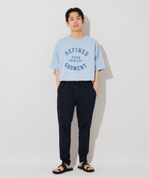 B.C STOCK(ベーセーストック)/カレッジロゴ Tシャツ ”REFINED GARMENT”/ブルー