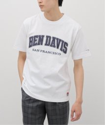 B.C STOCK(ベーセーストック)/【BEN DAVIS / ベンデイビス】別注 カレッジロゴ半袖Tシャツ/ホワイト