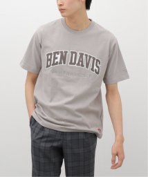 B.C STOCK(ベーセーストック)/【BEN DAVIS / ベンデイビス】別注 カレッジロゴ半袖Tシャツ/ベージュ