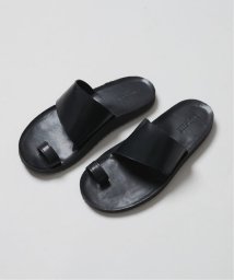 B.C STOCK(ベーセーストック)/LEATHER SLIDER SANDALS/ブラック