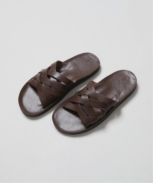 B.C STOCK(ベーセーストック)/LEATHER SANDALS/ブラウン