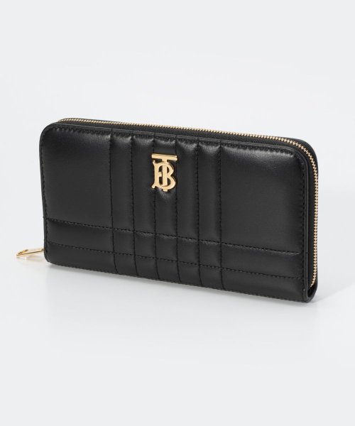 BURBERRY(バーバリー)/バーバリー BURBERRY 8062340 長財布 LS LOLA ZIP WALLET QXC レディース 財布 キルティングレザー ローラ モノグラム プ/ブラック