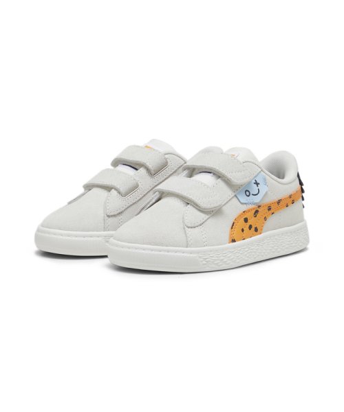 PUMA(プーマ)/キッズ スウェード クラシック ミックス MTCH V スニーカー 17－21cm/WARMWHITE-BRIGHTMELON