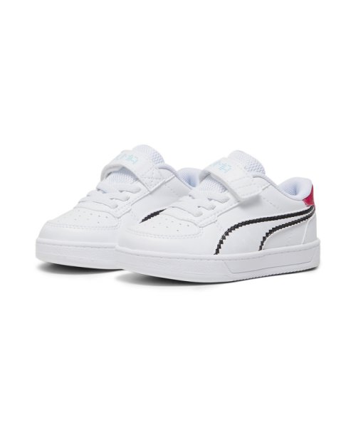 PUMA(プーマ)/ベビー プーマ ケーブン 2.0 レッツ プレイ スニーカー 12－16cm/PUMAWHITE-PUMABLACK-PUMARED-TEAMAQUA