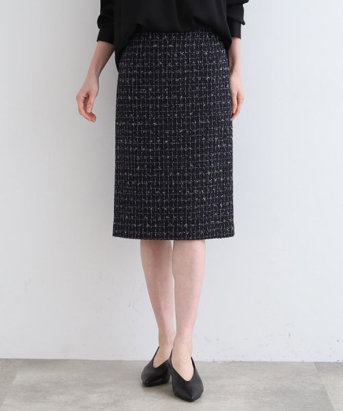 【日本製／SETUP可能】ファンシーツイードスカート 
