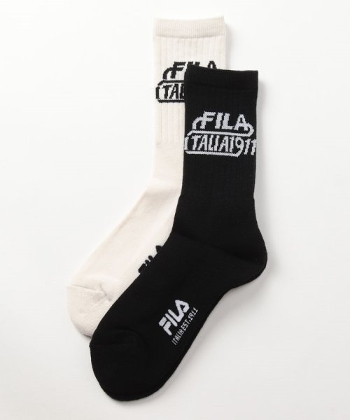 FILA socks Mens(フィラ　ソックス　メンズ)/足底パイル リブソックス 2足組 メンズ/その他2