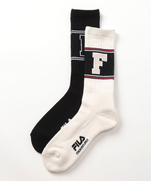 FILA socks Mens(フィラ　ソックス　メンズ)/カレッジ風 ソックス 2足組 メンズ/その他2