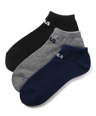 FILA socks Mens/ロゴ アンクルソックス 3足組 メンズ/505491959