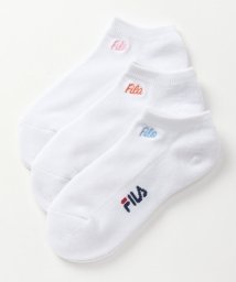 FILA socks Ladies(フィラ　ソックス　レディース)/無地 筆記体ロゴ ショートソックス 3足組　レディース/その他1
