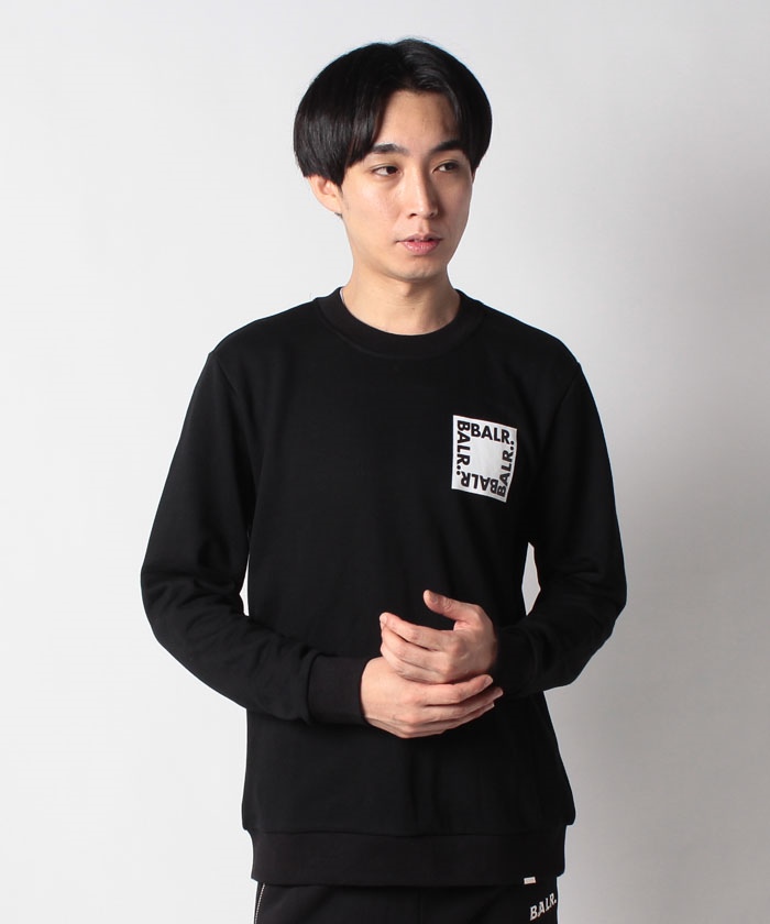 BALR.  Club Straight Crew Neck  BLACK