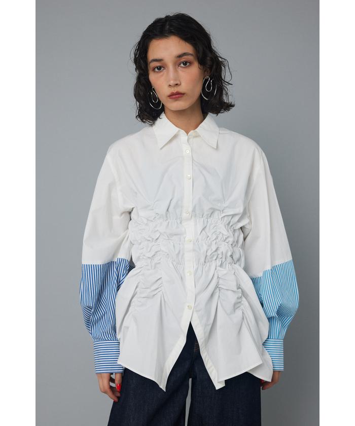 Shirring shirt(505601898) | ヘリンドットサイ(HeRIN.CYE) - MAGASEEK