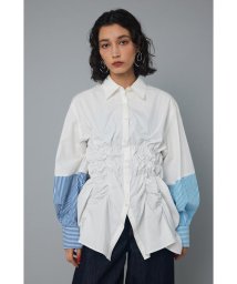 HeRIN.CYE(ヘリンドットサイ)/Shirring shirt/WHT