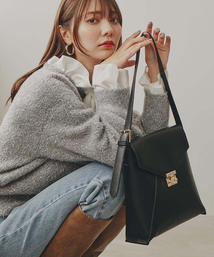 松井愛莉さん着用ヴィンテージライクワンショルダーバッグ(505601949