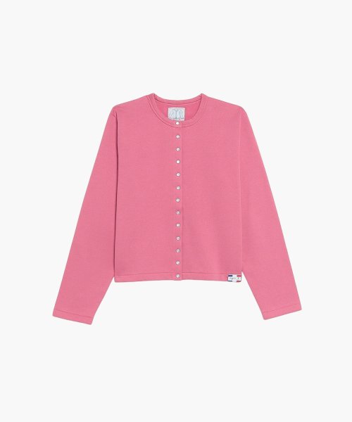 agnes b. FEMME(アニエスベー　ファム)/M001 CARDIGAN カーディガンプレッション [Made in France]/ピンク