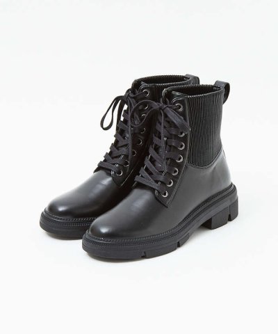 【LAROUTE】トラックソール編上げブーツ