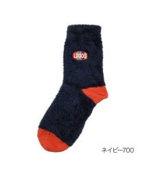 LOGOS/福助 公式 靴下 クルー丈 レディース LOGOS(ロゴス) 無地 ワンポイント 履くフリース  2275－42L<br>婦人 女性 フクスケ fukuske/505602228